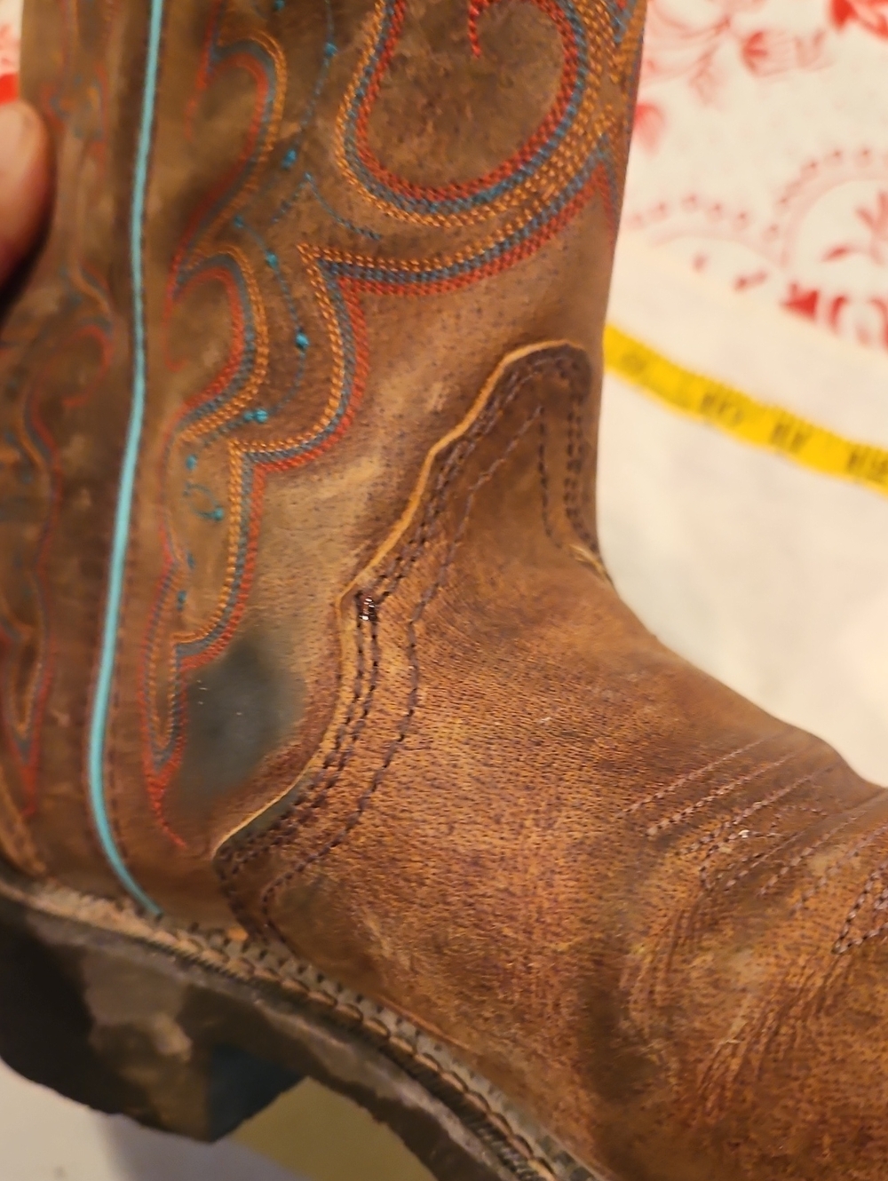 Justin Cowboy Boots Size 10B Womens - Picture 8 of 11